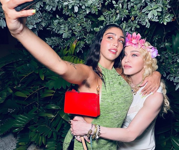 Lourdes Maria e Madonna (Foto: Reprodução/ Instagram)