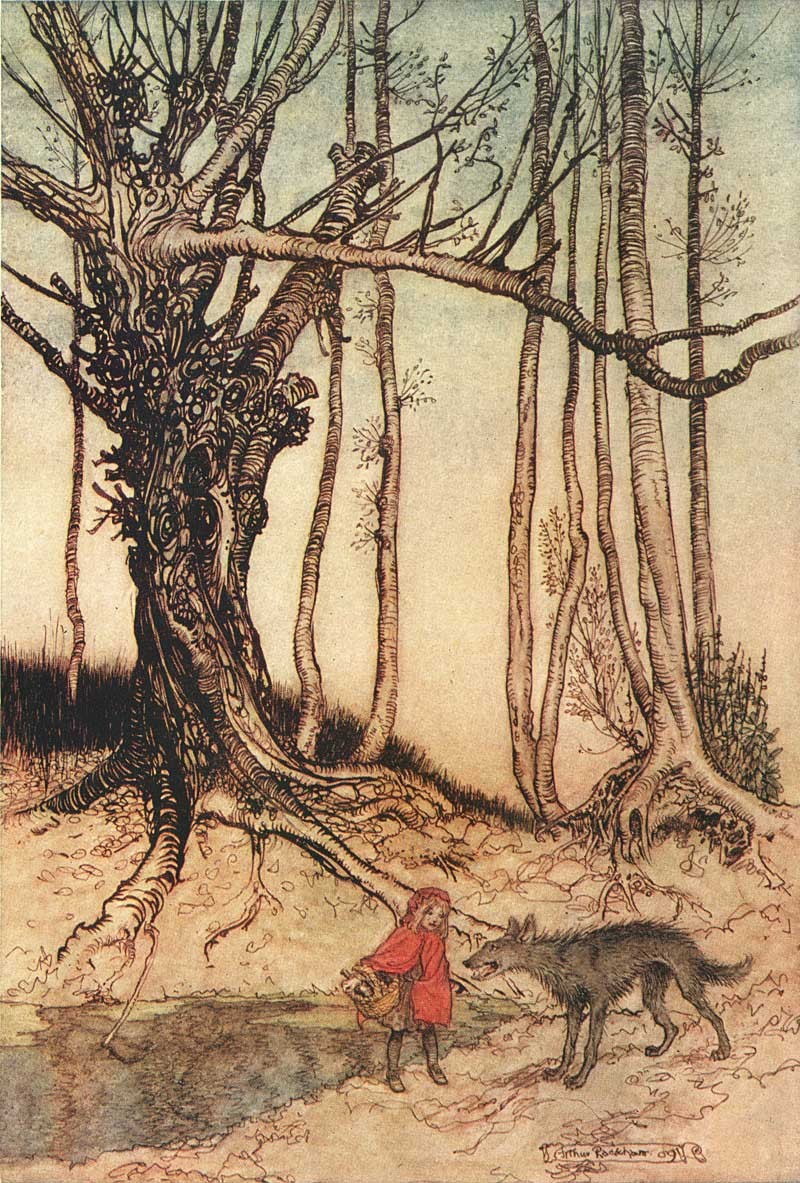 Ilustração da versão original do livro Contos de Fadas dos Irmãos Grimm (Foto: Arthur Rackham/Wikimedia Common)
