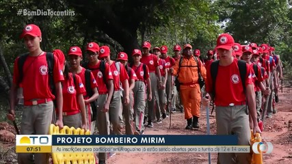Inscrições para o projeto Bombeiro Mirim estão abertas em Araguaína
