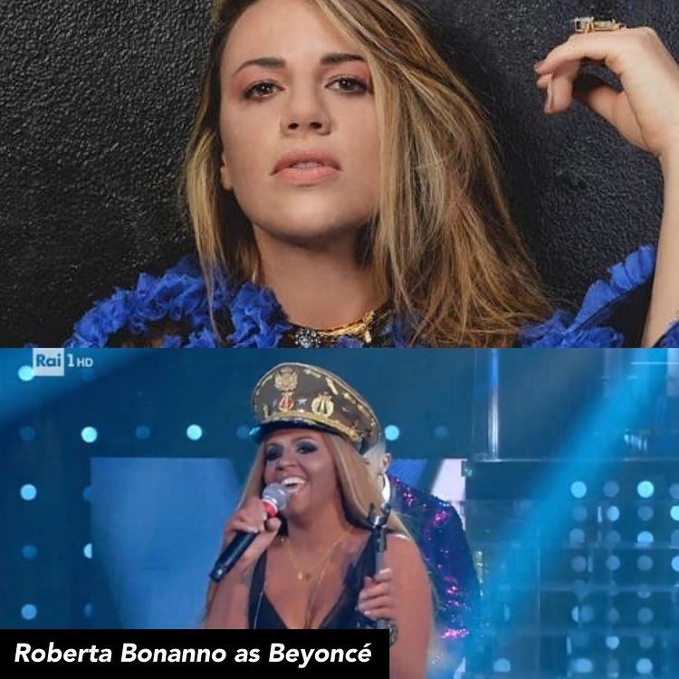 Roberta Bonanno como Beyoncé (Foto: Reprodução: Instagram/Diet Prada)