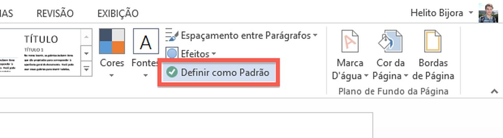 Como Mudar O Espaçamento Padrão De Linhas No Word 2013 0216