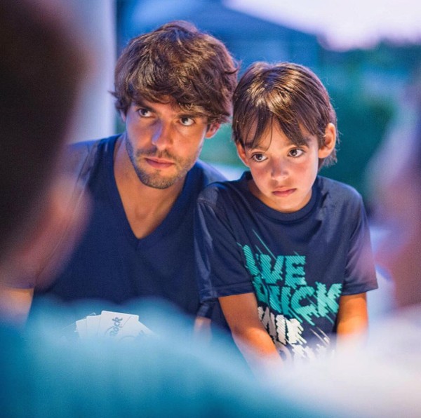 Kaká e o filho, Luca Celico Leite (Foto: Reprodução / Instagram)