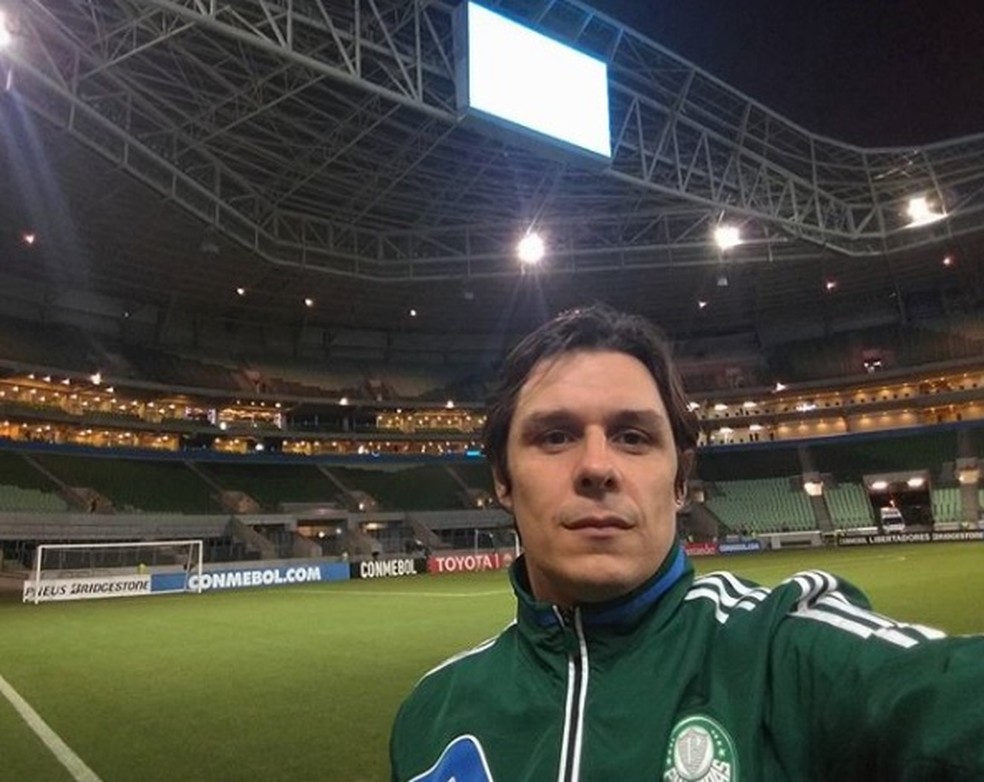 Marcos Costi, locutor do est&aacute;dio do Palmeiras &mdash; Foto: Reprodu&ccedil;&atilde;o / Instagram