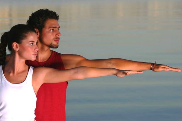 Alinne Moraes e Cauã Reymond quando namoravam, nos anos 2000 (Foto: Marco Teixeira/ O Globo)