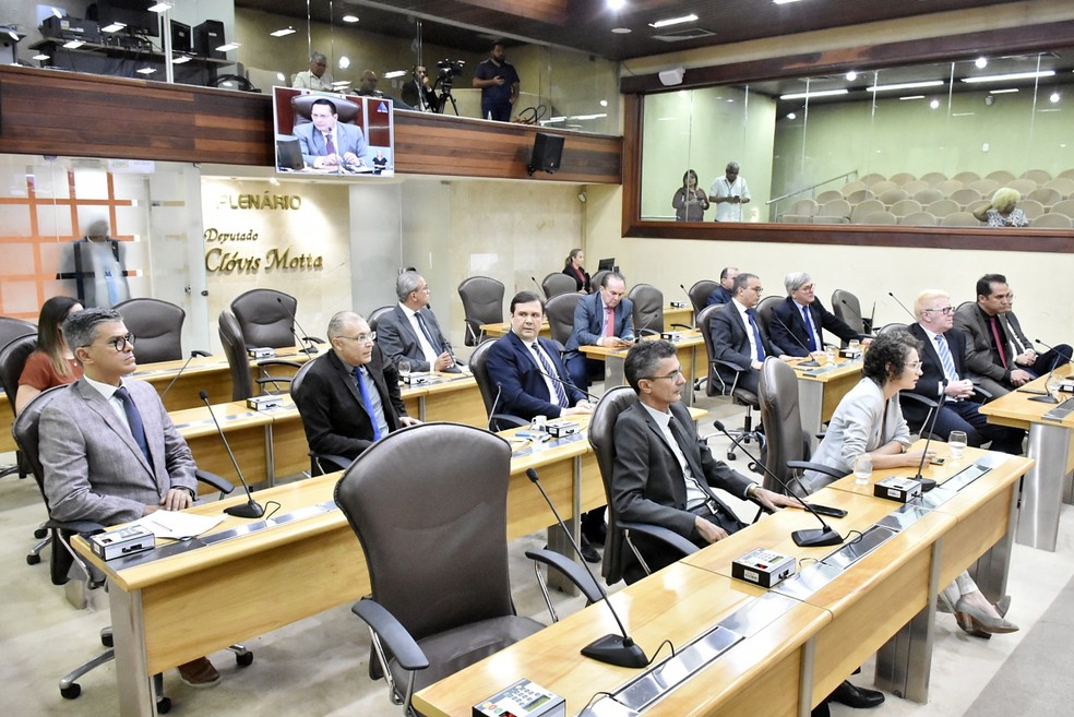 Deputados aprovaram suspensão das atividades da Assembleia Legislativa do RN por 15 dias por causa do coronavírus — Foto: ALRN/Divulgação