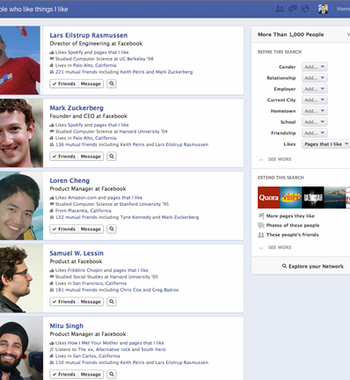 Busca Social, ferramenta nova de buscas do Facebook (Foto: Divulgação)