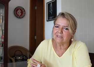 Dona Marli, mãe de Fernandão (Foto: Fernando Vasconcelos / Globoesporte.com)