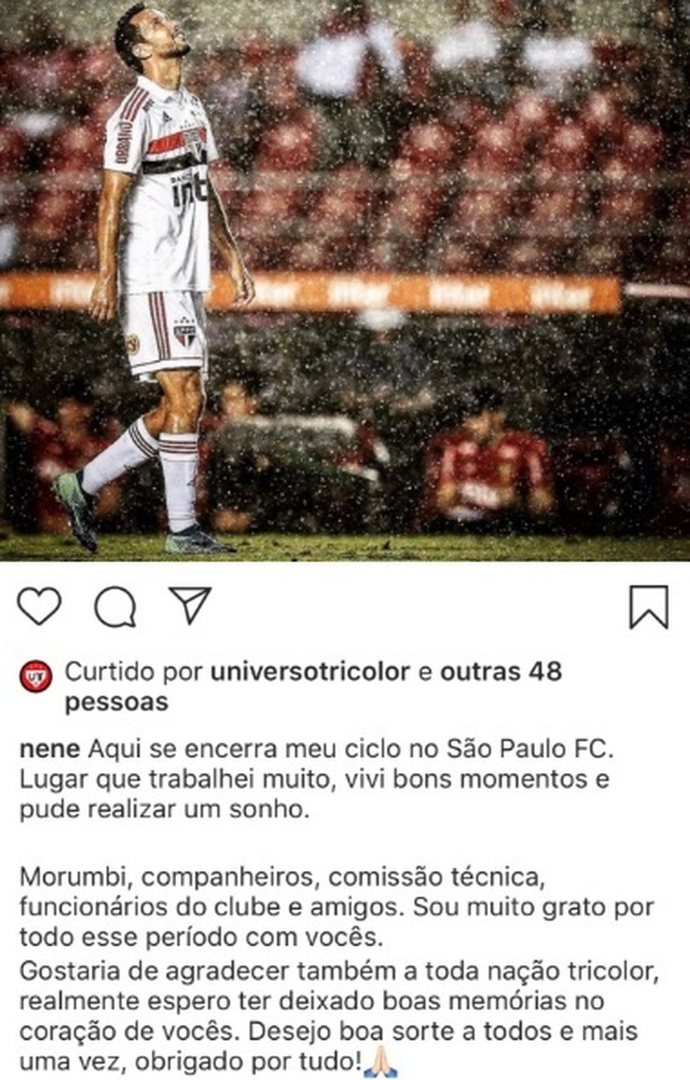 Nenê: “Pude realizar um sonho”