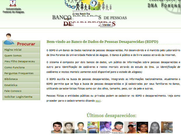 Banco de dados está desatualizado em Alagoas (Foto: Reprodução)