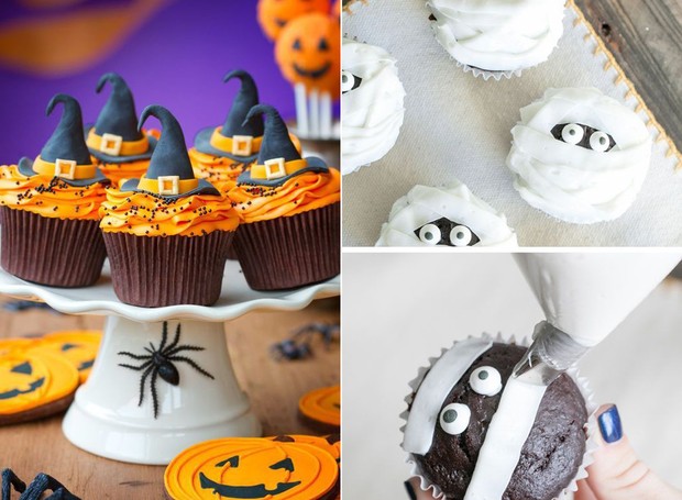 Os cupcakes são a busca favorita quando o assunto é Halloween. Só no último ano, as buscas cresceram 452% (Foto: Reprodução/Pinterest)