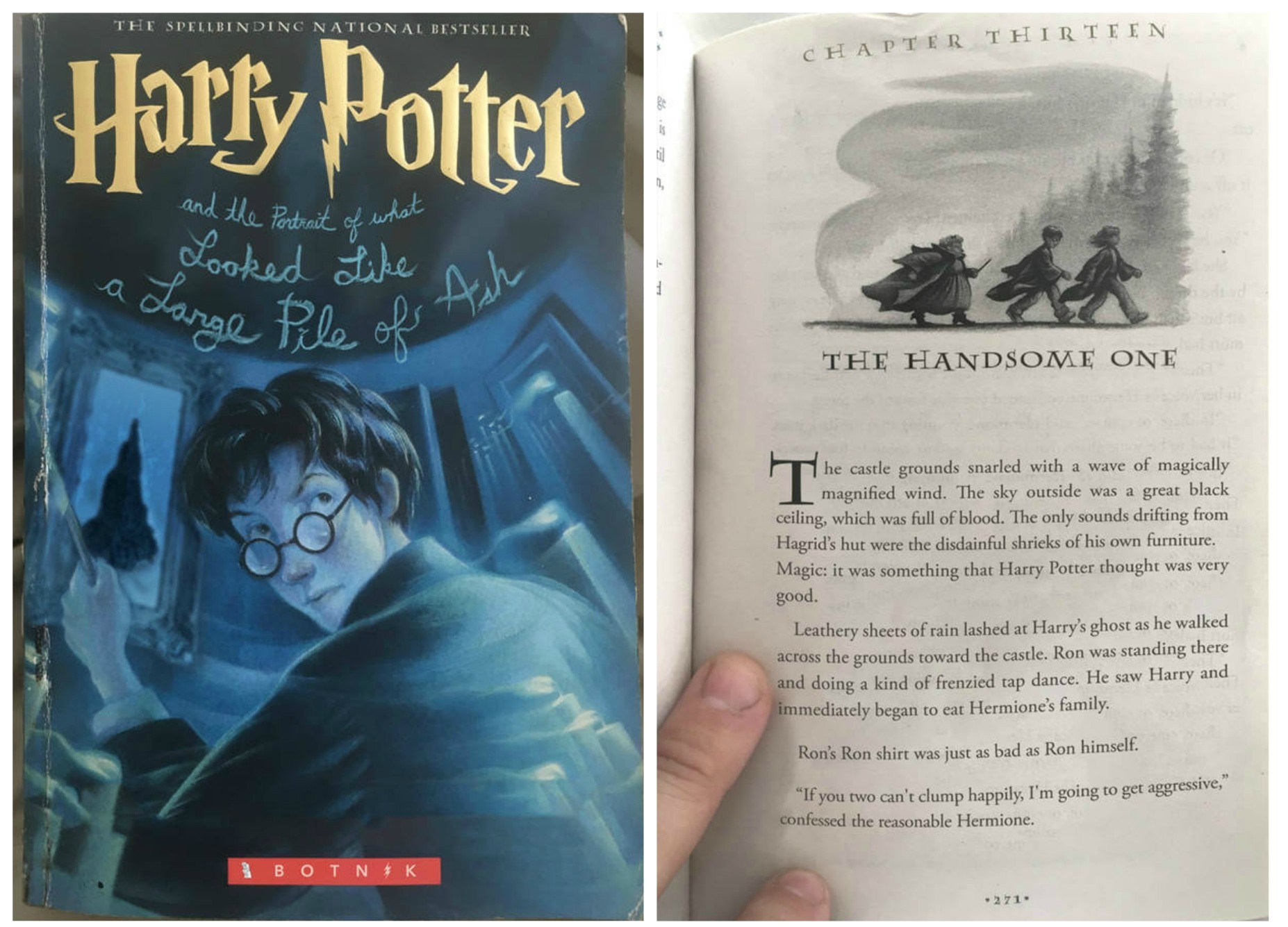 As primeiras páginas de “Harry Potter e o retrato que parece uma grande pilha de cinzas” foram escritas por um robô. (Foto: Botnik)