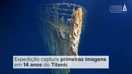 Novas imagens mostram destroços do Titanic no fundo do mar