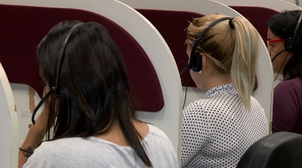 Há vagas para operador de telemarketing  — Foto: Reprodução EPTV