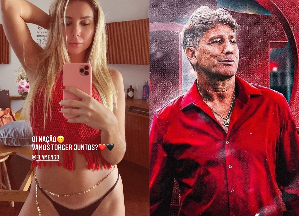 Carol Portaluppi posta após Renato Gaúcho ser confirmado técnico do Flamengo (Foto: Reprodução/Instagram)