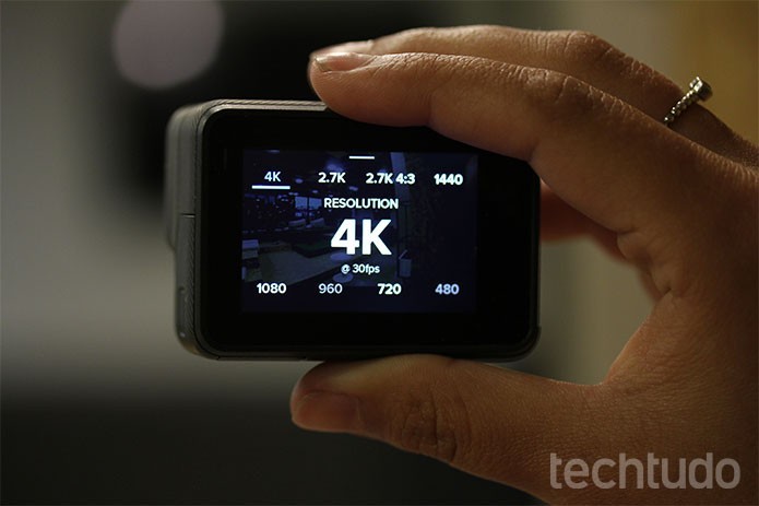 Hero 5 Black deve custar R$ 2.199 com tela touch e vídeo em 4K (Foto: Luana Marfim/TechTudo)