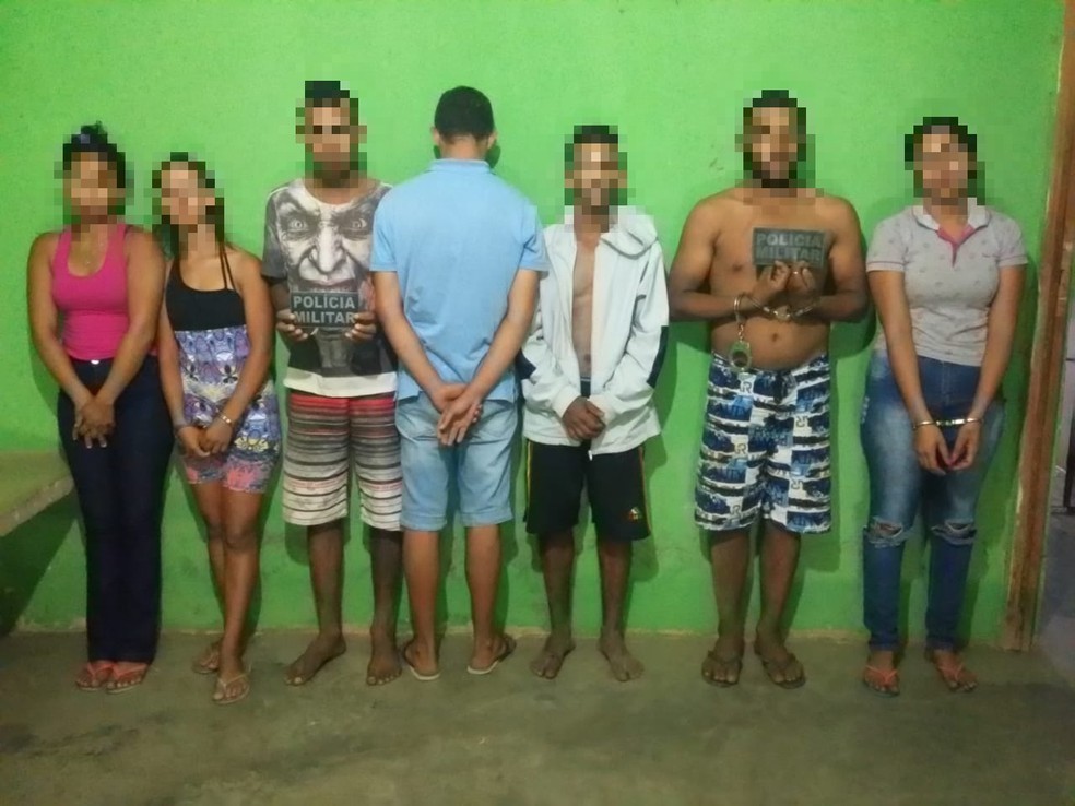 PolÃ­cia prende grupo suspeito de realizar sÃ©rie de assaltos no PiauÃ­ e Pernambuco â?? Foto: DivulgaÃ§Ã£o/PolÃ­cia Militar