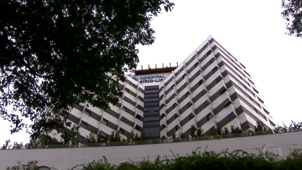 Hospital Sírio Libanês, na Bela Vista, Centro de São Paulo. — Foto: Reprodução/Rede Globo