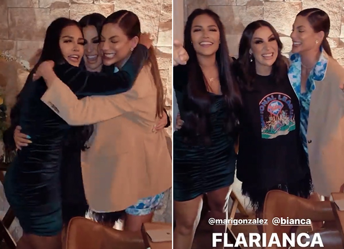 Flay, Bianca Andrade e Mari Gonzalez se reencontram nos 27 anos de Bianca (Foto: Reprodução/Instagram)