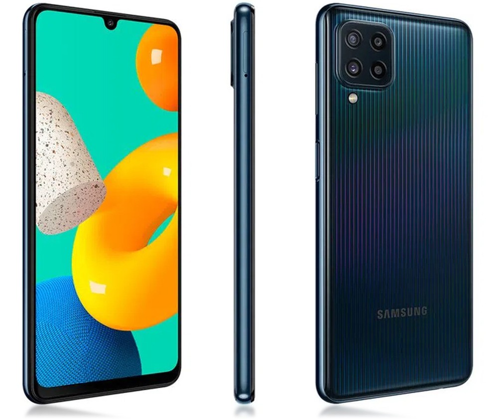 Samsung Galaxy M32 tem tela de 6,4 polegadas Super AMOLED — Foto: Divulgação/Samsung