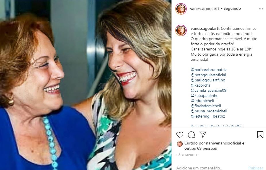 Nicette Bruno e a neta, Vanessa Goulart (Foto: Reprodução / Instagram)