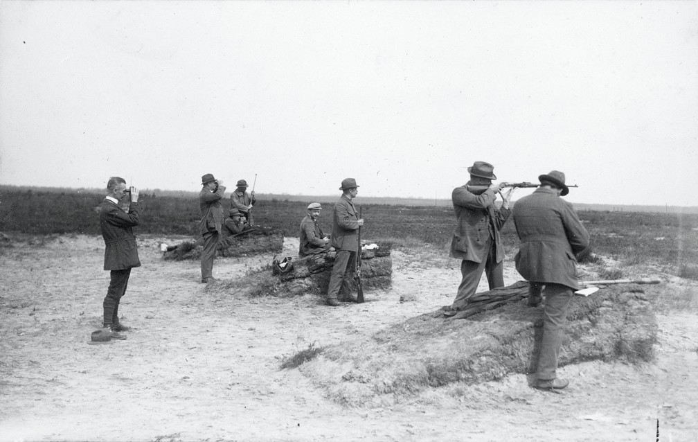 Prova de tiro no campo de Beverloo — Foto: COI