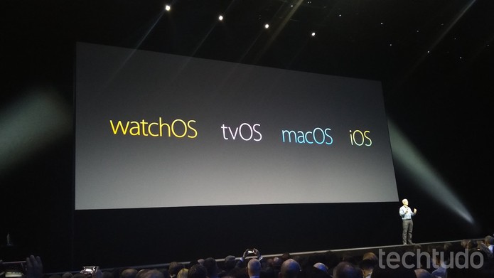 Os quatro sistemas operacionais da Apple, cada vez mais próximos (Foto: Fabrício Vitorino/TechTudo)