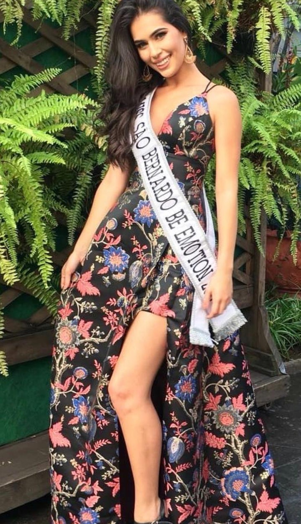 Amanda Malaquias já foi Miss — Foto: Arquivo Pessoal