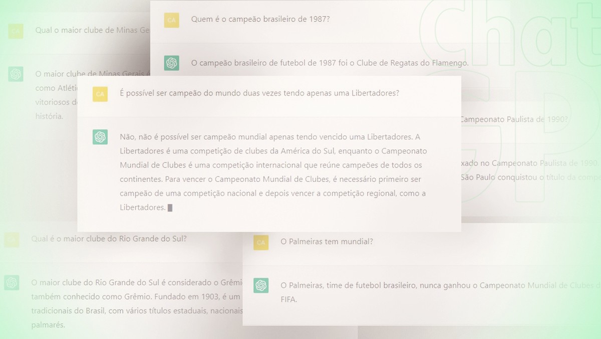 ChatGPT: fizemos as perguntas mais polêmicas do futebol brasileiro para o algoritmo - Globo.com