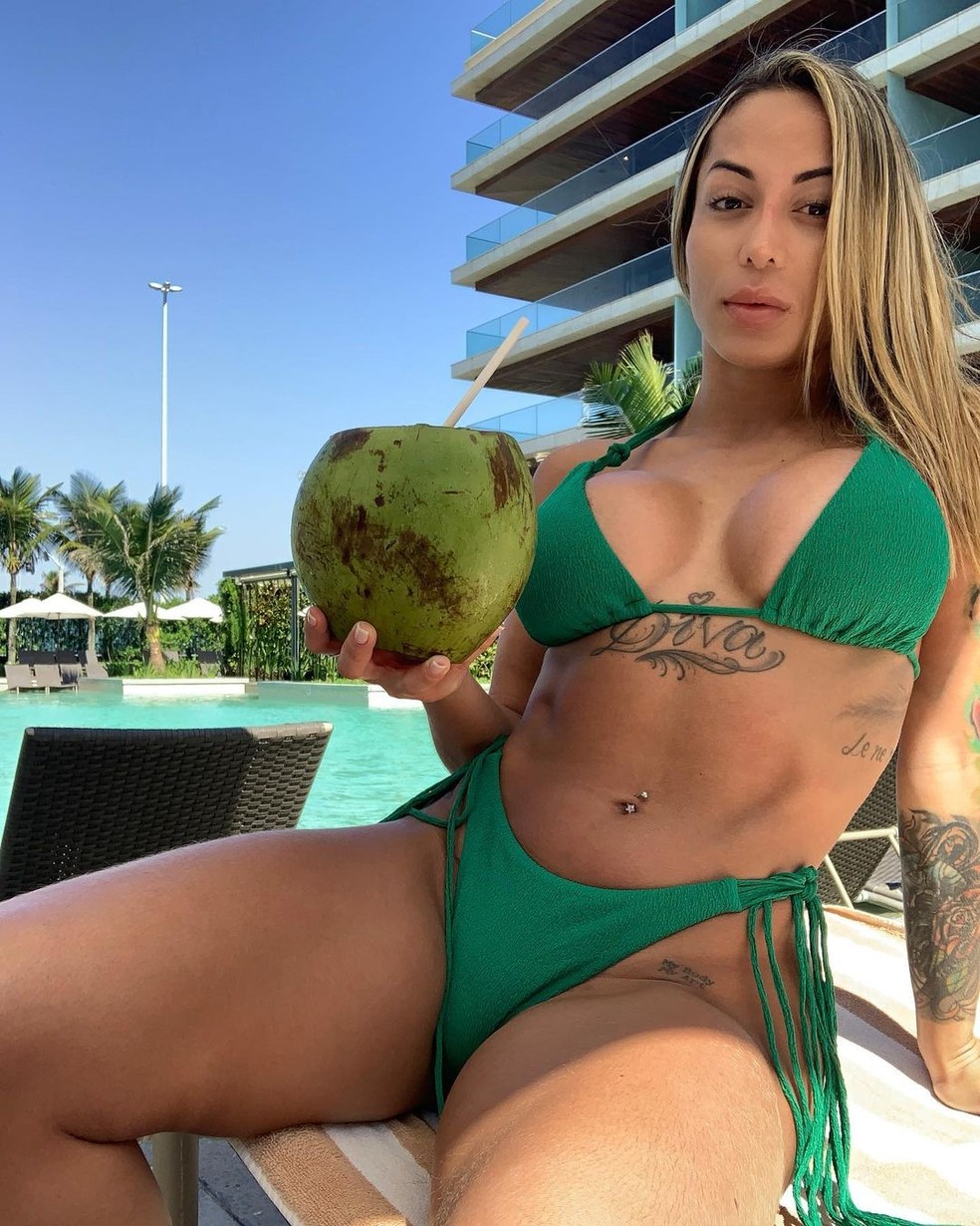 Bianca Dominguez, modelo que teria presenciado a morte do MC Kevin — Foto: Reprodução/Redes sociais