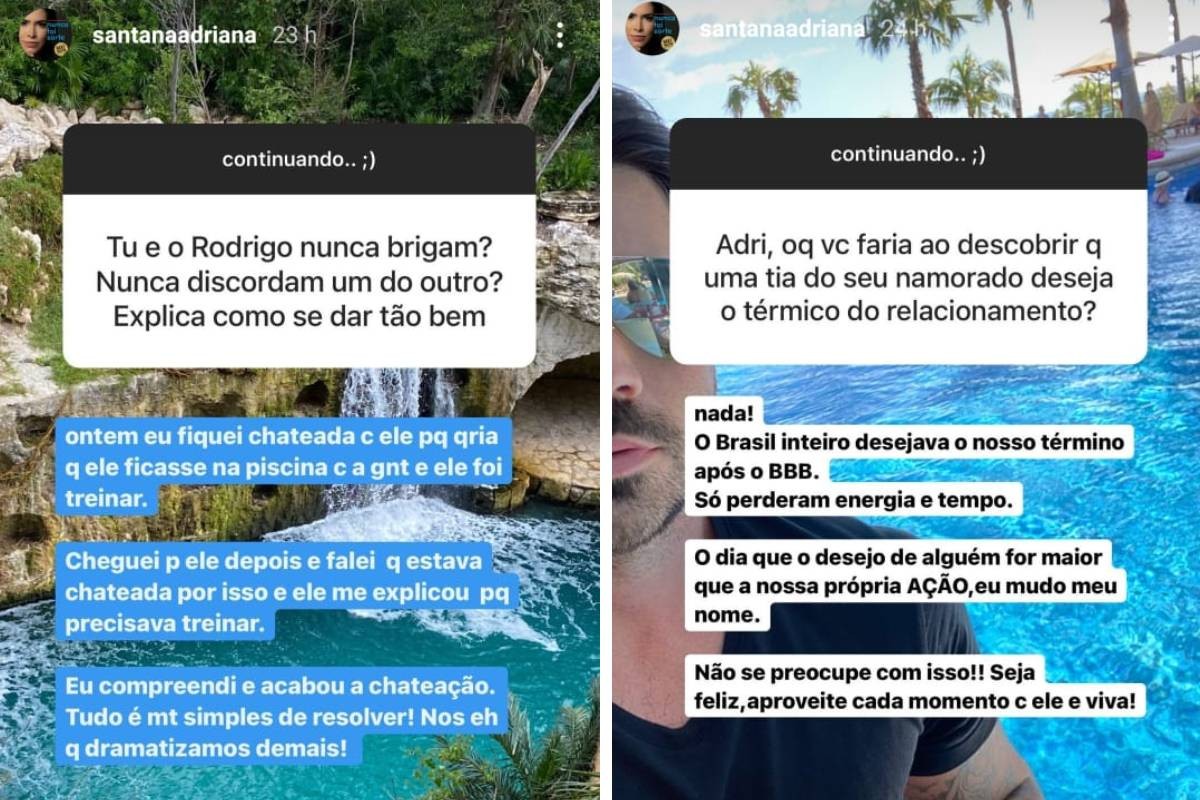 Adriana Sant'Anna responde a seguidores (Foto: Reprodução/Instagram)