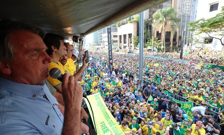 Bolsonaro discursa na Av. Paulista no 7 de setembro de 2021