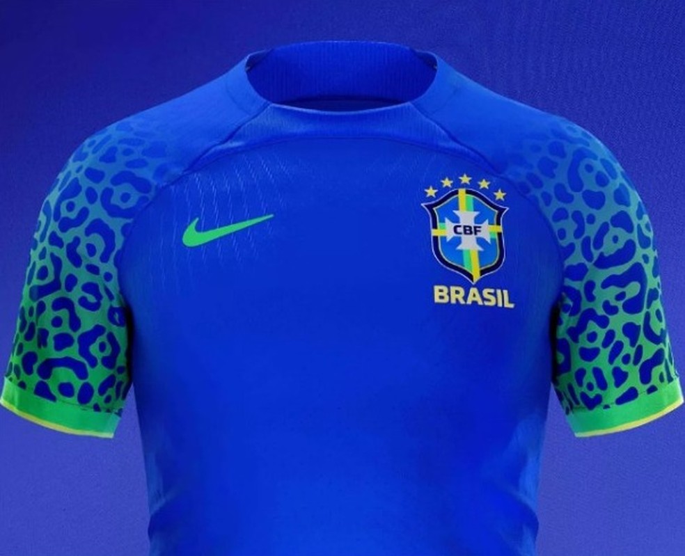 Uniforme azul é o substituto da seleção brasileira. — Foto: Reproudução