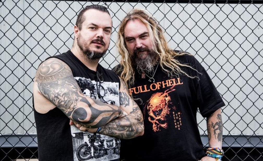 Max e Iggor Cavalera, ex-membros do Sepultura — Foto: Reprodução/ TV Mirante