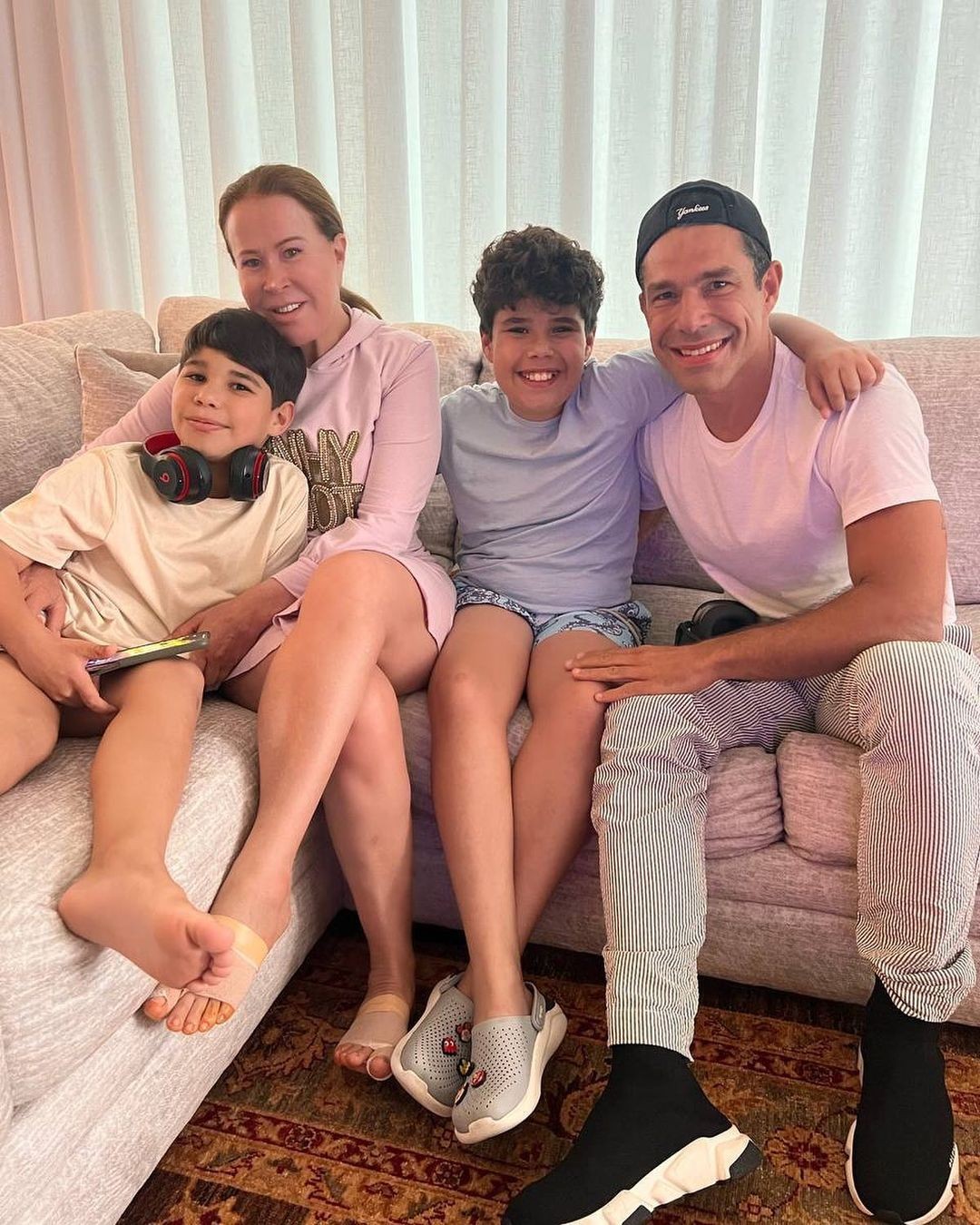 Zilu Camargo se despediu dos netos em Orlando (Foto: Reprodução/Instagram)