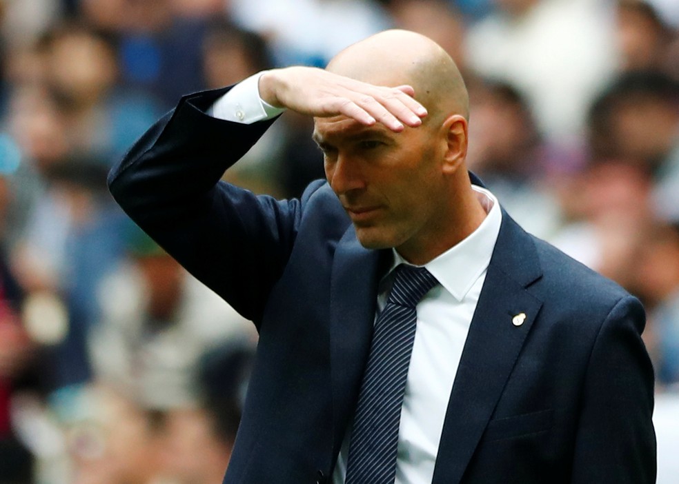 Zidane terÃ¡ dura missÃ£o de fazer o Real Madrid voltar a ser vitorioso â?? Foto: REUTERS/Juan Medina