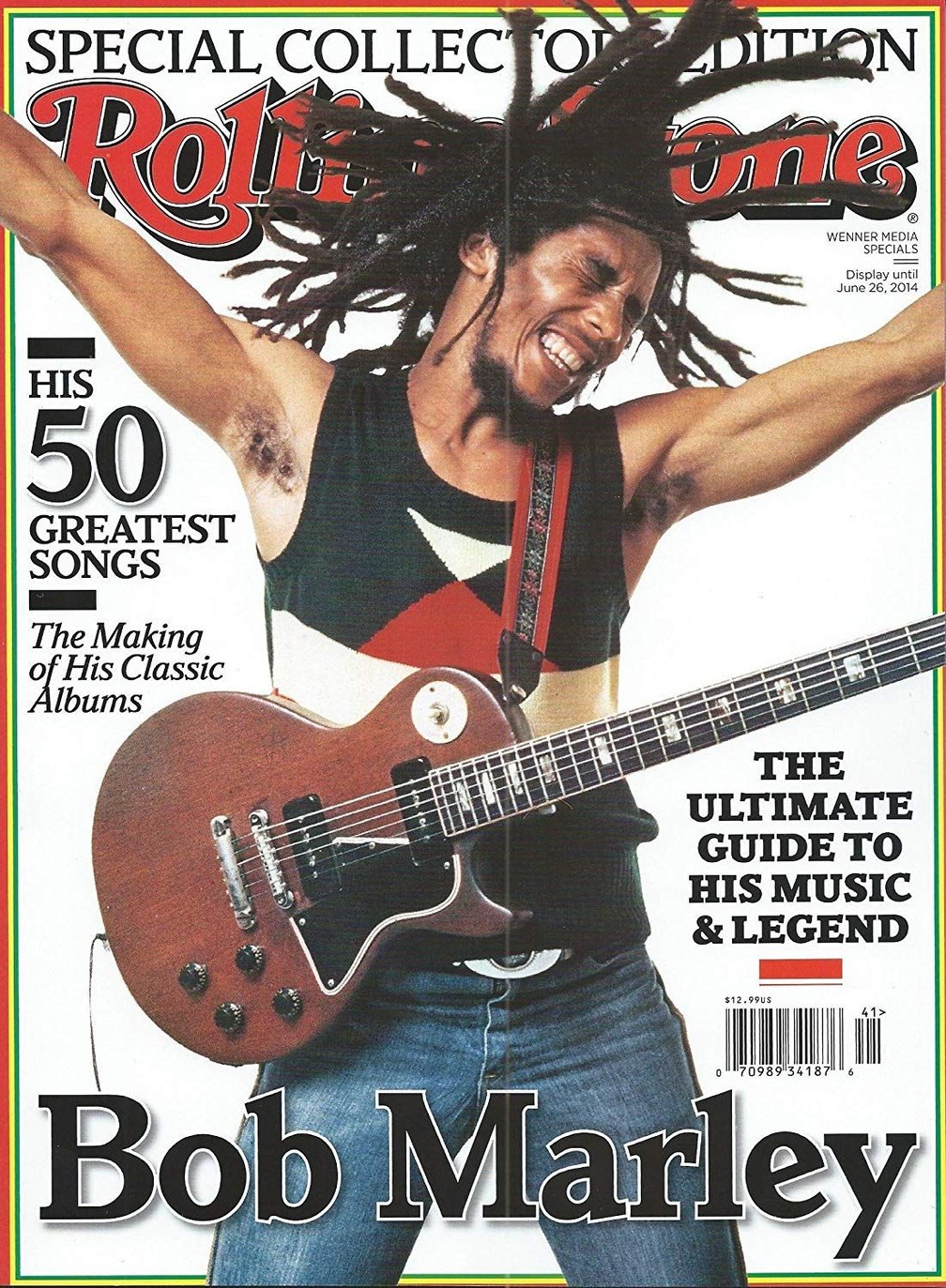 Bob Marley na capa da revista 'Rolling Stone' — Foto: Reprodução/Rolling Stone
