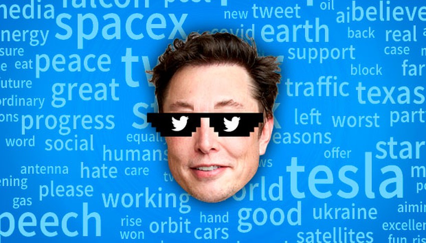 As palavras mais faladas por Elon Musk no Twitter