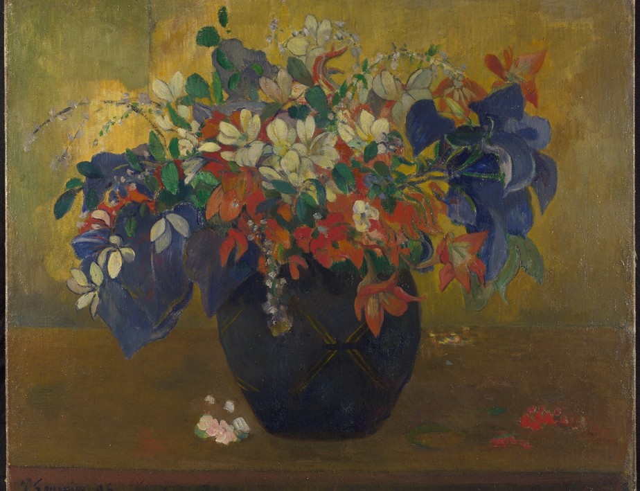 A obra “Vaso de flores vermelhas”, de 1896, é um dos trabalhos emprestados junto ao de outras 19 instituições internacionais