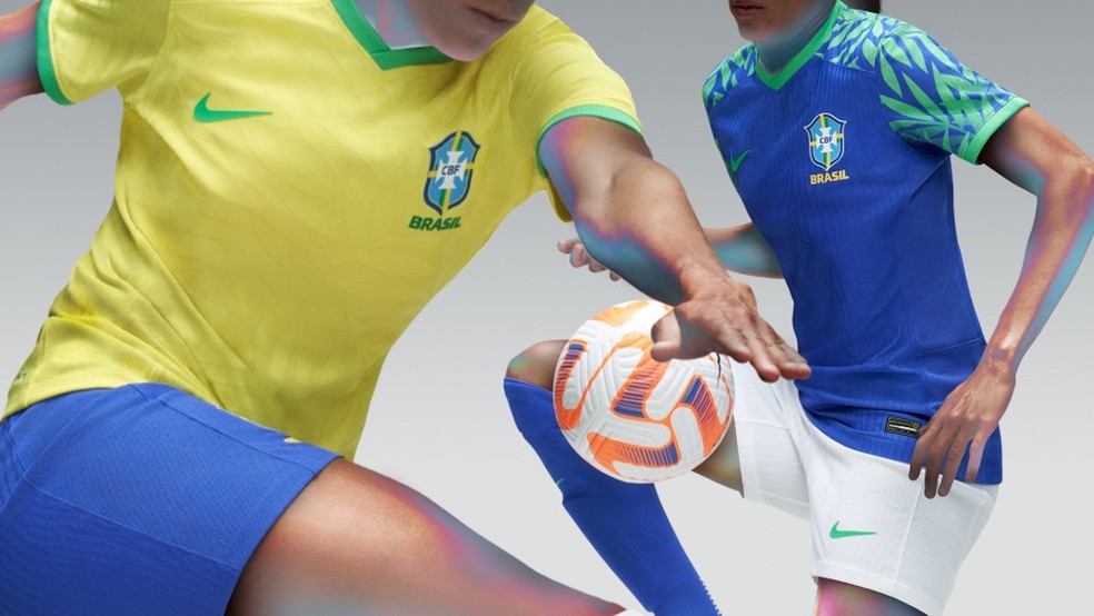 Novas camisas do Brasil para a Copa na Austrália e Nova Zelândia — Foto: Divulgação Nike