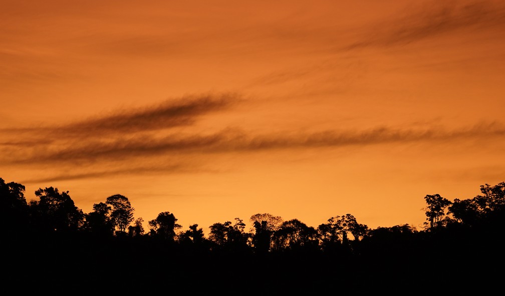 Pôr do sol em Carmos de Minas — Foto: Marcos Serra Lima