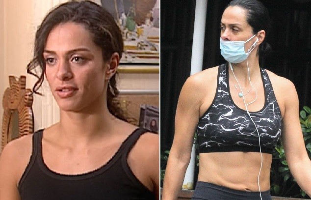 Antes de depois: Vanessa Machado, que interpretou a personagem Simone em Laços de Família (Globo, 2000) (Foto: Reprodução/TV Globo e Daniel Delmiro/AgNews)