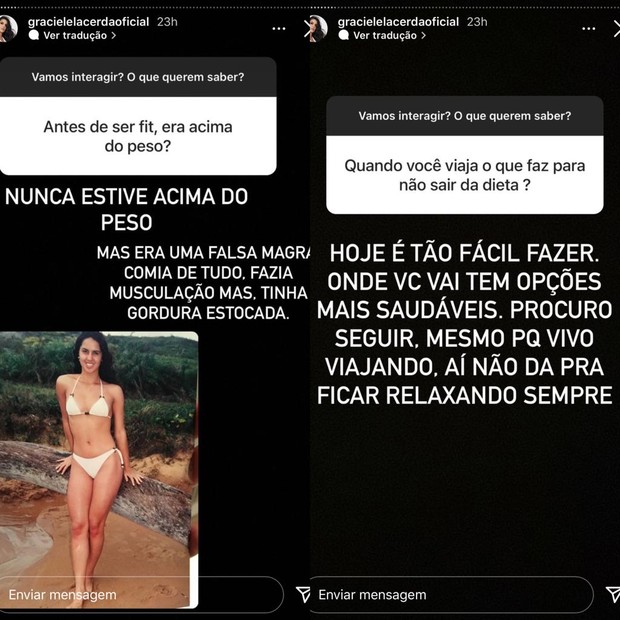 Posts de Graciele Lacerda (Foto: Reprodução/Instagram)