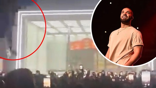 Drake pausa show após fã cair de mezanino de teatro; vídeo