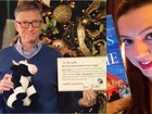 Mulher participa de amigo secreto na web e recebe presente de Bill Gates