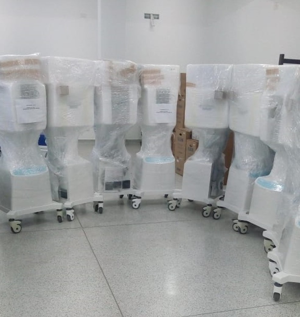 Novos respiradores recebido pela Prefeitura de Piracicaba &mdash; Foto: Divulga&ccedil;&atilde;o/ Prefeitura de Piracicaba