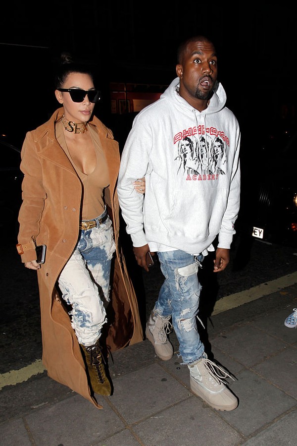 LONDON, UNITED KINGDOM - MAY 20: Kim Kardashian and Kanye West are pictured arriving at a London Restaurant  on May 20, 2016 in London, England. (Photo by Ada Houghton/GC Images (Foto: GC Images)