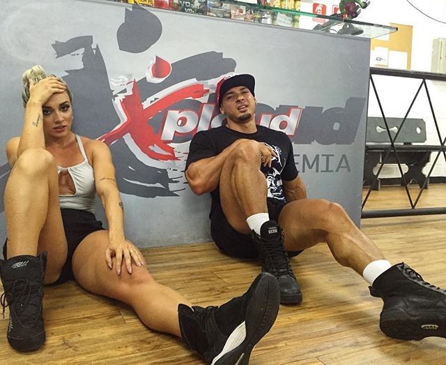 Juju Salimeni e Felipe Franco descansam após treino (Foto: Reprodução/Instagram)