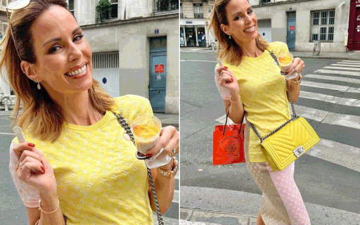 Ana Furtado passeia em Paris com bolsa de grife avaliada em R$ 30 mil