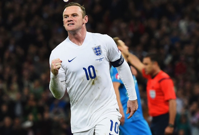 Inglaterra x Eslovênia - Rooney comemora gol (Foto: Getty)