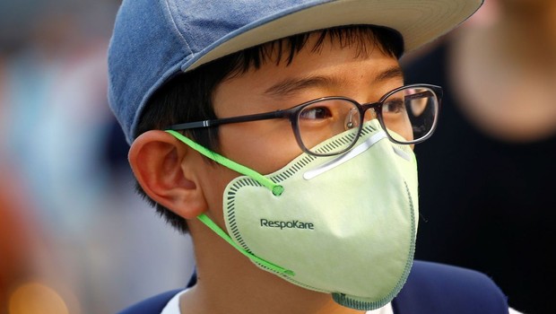 ar; poluição; meio ambiente;  (Foto: Reuters/Feline Lim/Direitos Reservados)